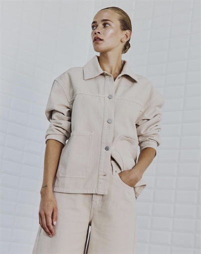 With Black - WBKarolina Worker Jacke - Oatmeal